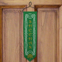 Personalized Celtic Irish Welcome Banner