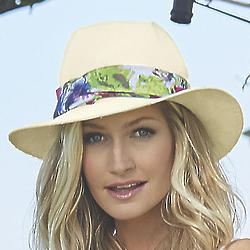 Women's Floral Band Panama Hat