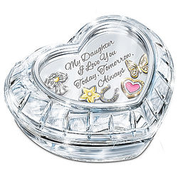 My Charming Daughter Crystal Music Box with Floating Charms