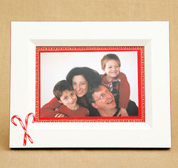 Christmas Candy Cane Picture Frame