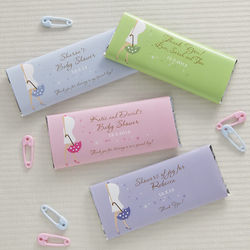 Personalized Baby Shower Candy Bar Favor Wrappers