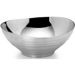 Swirl Aluminum Round Bowl