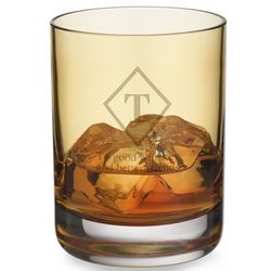 Amber Double Old Fashioned Glass