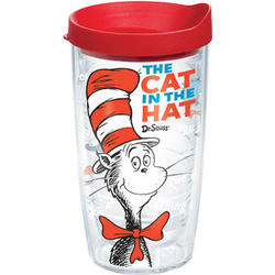 Dr. Seuss Cat in the Hat Wrap with Lid 16-Ounce Tumbler