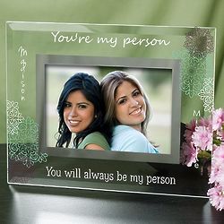 Personalized You're My Person Glass Picture Frame