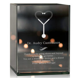 Personalized Doctor Thank You Tea Light Candle Holder