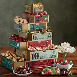 12 Days of Christmas Sweets Gift Tower