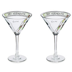 2 Martini Diagram Glassware