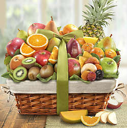 Deluxe Premier Orchard Fruit Gift Basket