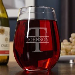 Personalized Oakmont Giant Stemless Wine Glass