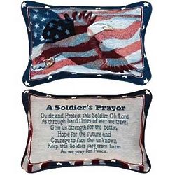 Soldier's Prayer Throw Pillow
