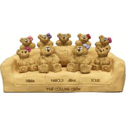 25th Anniversary Chair for Bear Couple with up to 9 Kids