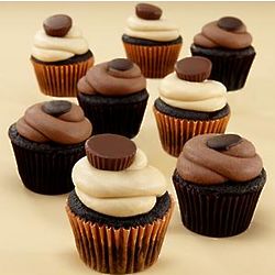 Peanut Butter Cup and Chocolate Cupcakes