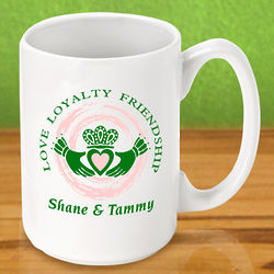 Personalized Claddagh Irish Coffee Mug