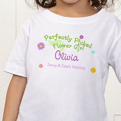 Personalized Perfectly Picked Flower Girl Toddler's T-Shirt