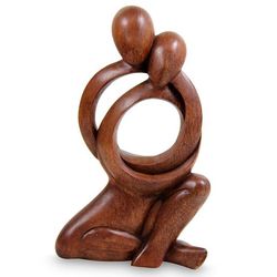 Together Forever Wood Statuette
