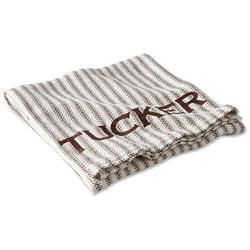 Personalized Striped Pet Blanket