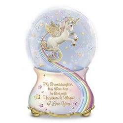 My Granddaughter, You Are Magical Musical Glitter Globe