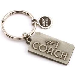 #1 Coach Pewter Key Chain