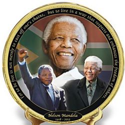 Father of His Country Nelson Mandela Commemorative Plate