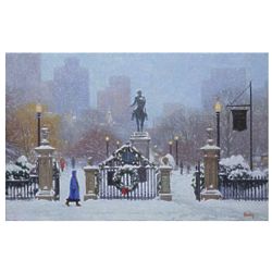 Arlington Street Gate in Winter Greeting Cards