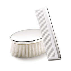 Sterling Silver Boy's Brush and Comb Set