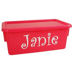 Personalized Stowaway Container with Lid