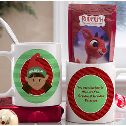 Personalized Christmas Hot Cocoa Mug for Kids