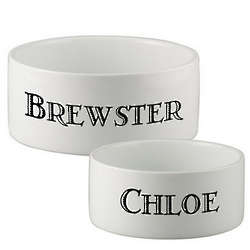 Classic Personalized Pet Bowl