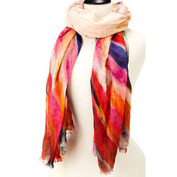 Painterly Feathers Scarf