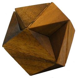 3" Hexagon Cube Wooden Puzzle Brain Teaser