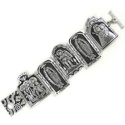 Christian Icons Pewter Bracelet