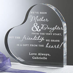Mother and Daughter Personalized Heart Plaque