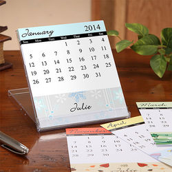 Changing Seasons Personalized Desk Calendar