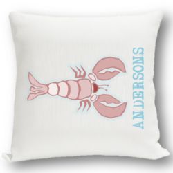 By the Sea Personalized Throw Pillow