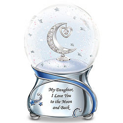 My Daughter, I Love You to the Moon and Back Snowglobe