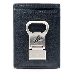 Detroit Lions Gridiron Multicard Front Pocket Wallet in Black