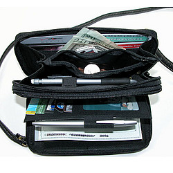Ultimate Double Zippered Wallet with Calculator