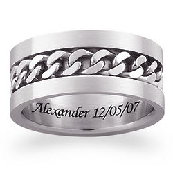 Men's Stainless Steel Curb Link Band