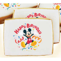 Mickey Mouse Birthday Streamers Cookies