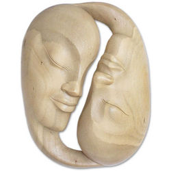 Love Circle Wood Mask
