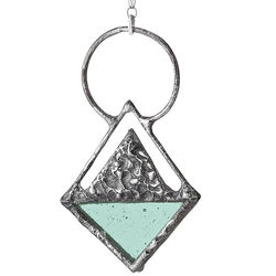 Triangle Stained Glass Pendant