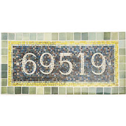 Personalized 59th & Lex Subway Tile House Sign with Stake