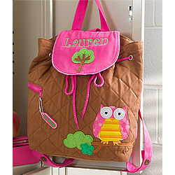 Personalized Sweet Owl Quilted Backpack