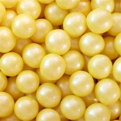 Yellow Shimmer Gumball Candies