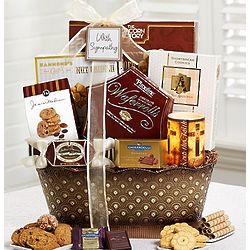 Faith and Fond Memories Sympathy Candle Basket