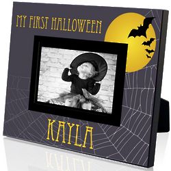 My First Halloween Personalized 4x6 Photo Frame
