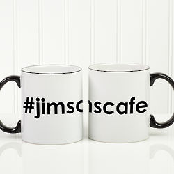 Hashtag Personalized Coffee Mug