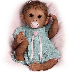 Clementine Fully Poseable Baby Monkey Doll
