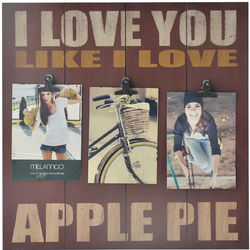 I Love You Like I Love Apple Pie Red Clip Collage Frame